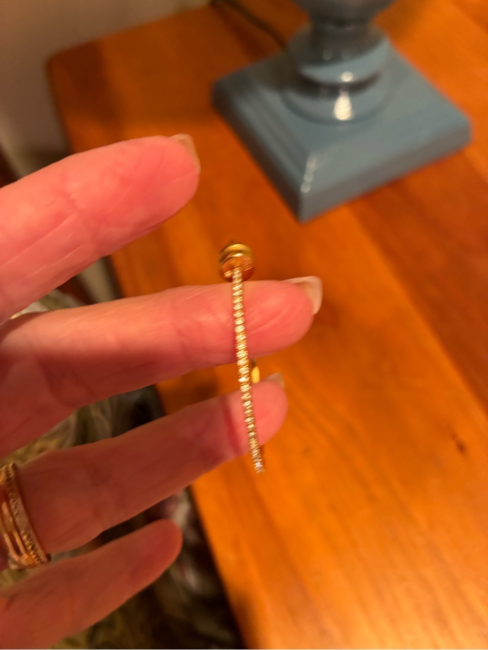 Julie Vos Gold Crystal Linear Drop Earrings